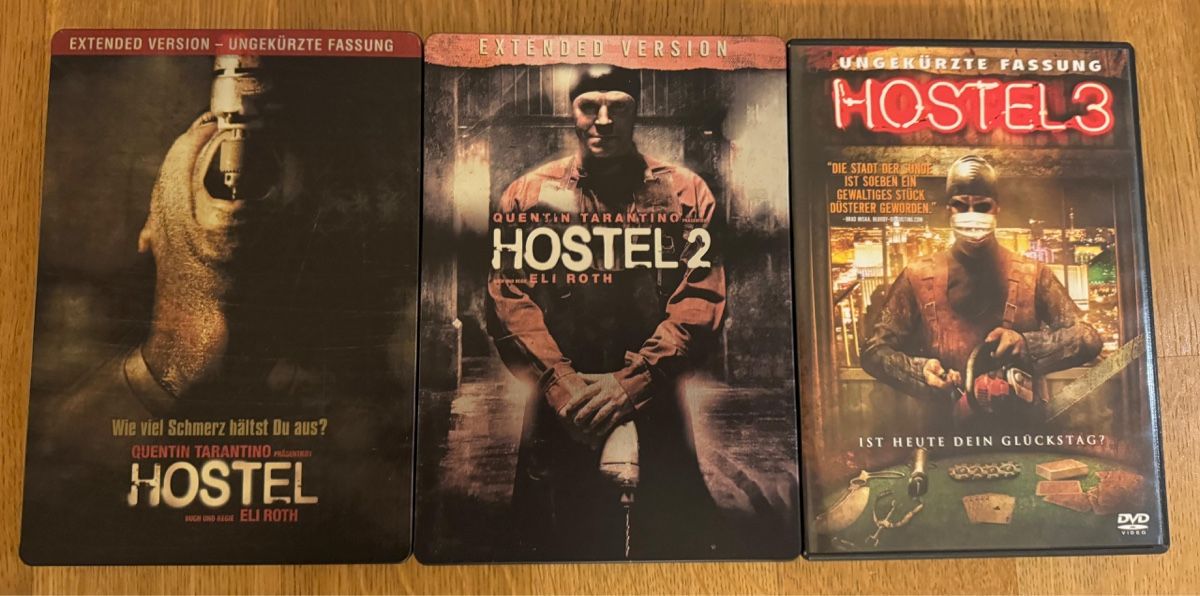 Tutti i DVDs: DVD: Hostel 1-3 – Usato da Belp venduto da Smiley90