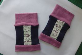 Upcycling - Amadisli - Pulswärmer mit Spitzen