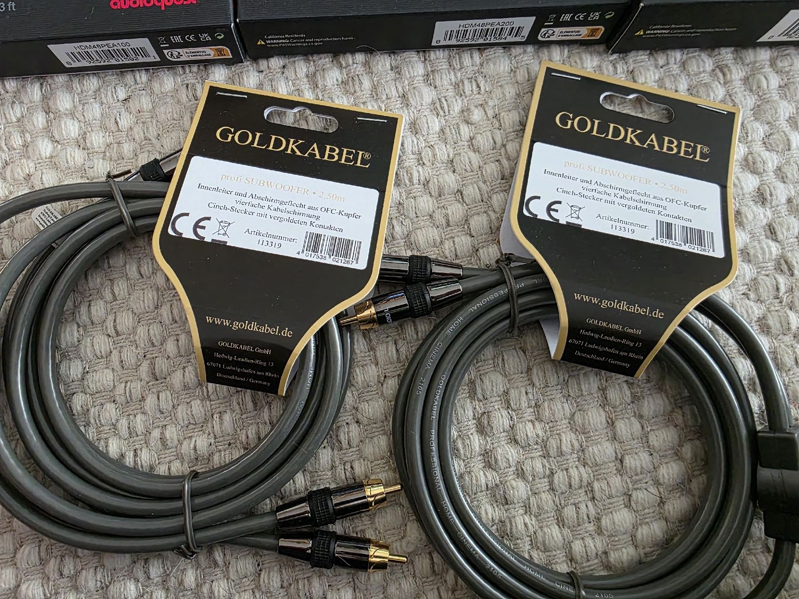 AudioQuest Kabel: Audioquest – Neu und originalverpackt aus Kriens von A.I.V 4