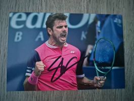 Autogrammkarte Stanislas/Stan Wawrinka Originalunterschrift