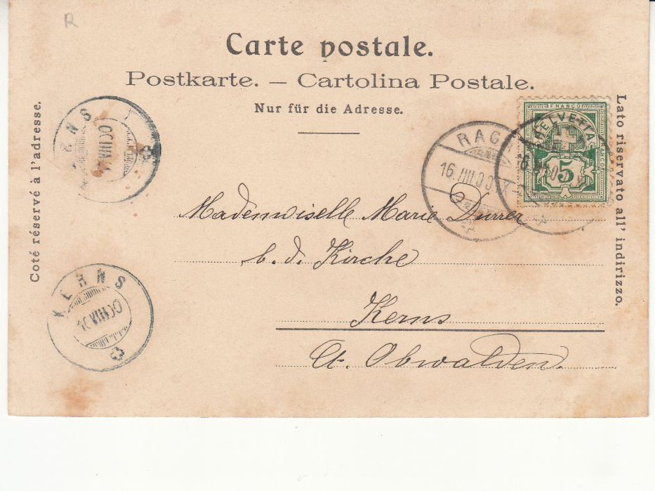Cartoline postali: Altdorf 1900 – Usato da Bürglen TG venduto da StampGraf 1