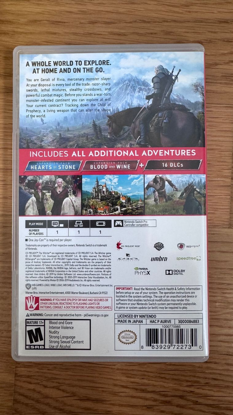 Giochi: The Witcher 3 Wild Hunt Complete Edition – Usato da Wädenswil venduto da fabtastic 1