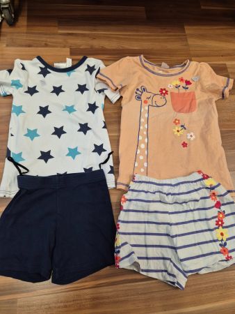 Sommer Set, 4-teilig, Grösse 122, T-Shirts & Shorts K9