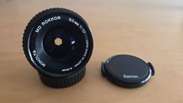 Minolta MD Rokkor 50mm f/1.7 – Klassiker, sehr guter Zustand