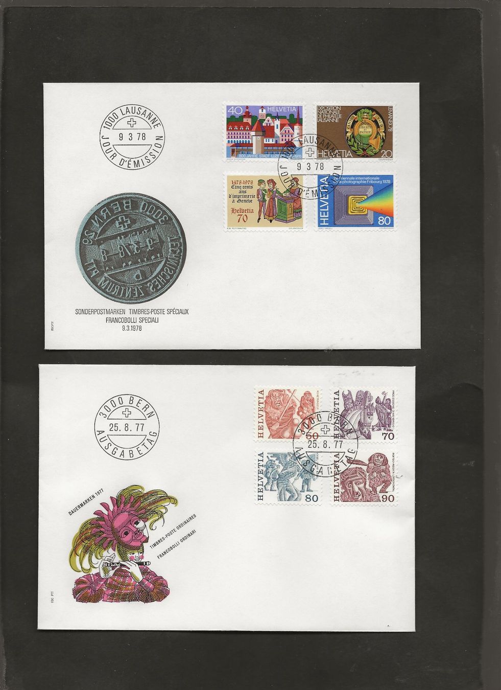 Tutti i francobolli: Schweiz 16 FDC 1976 bis 1979 – Usato da Au ZH venduto da xelagreb01 4