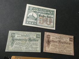 Oesterreich,  Amstetten - Notgeldscheine