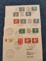 LOT verschiedene Ersttagsbriefe Helvetia Briefmarken