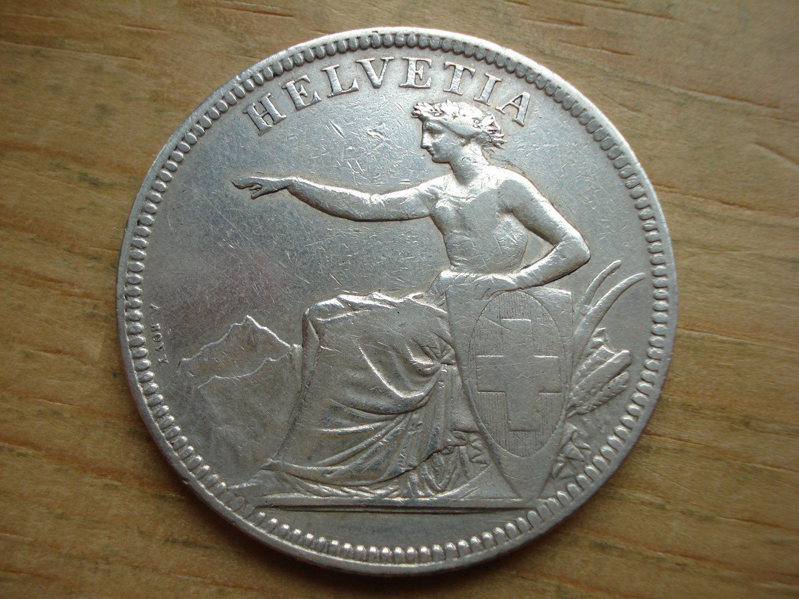 Tutti le monete: (K2) 5 Franken 1874 B. – Usato da Erlach venduto da Net-Coins 1