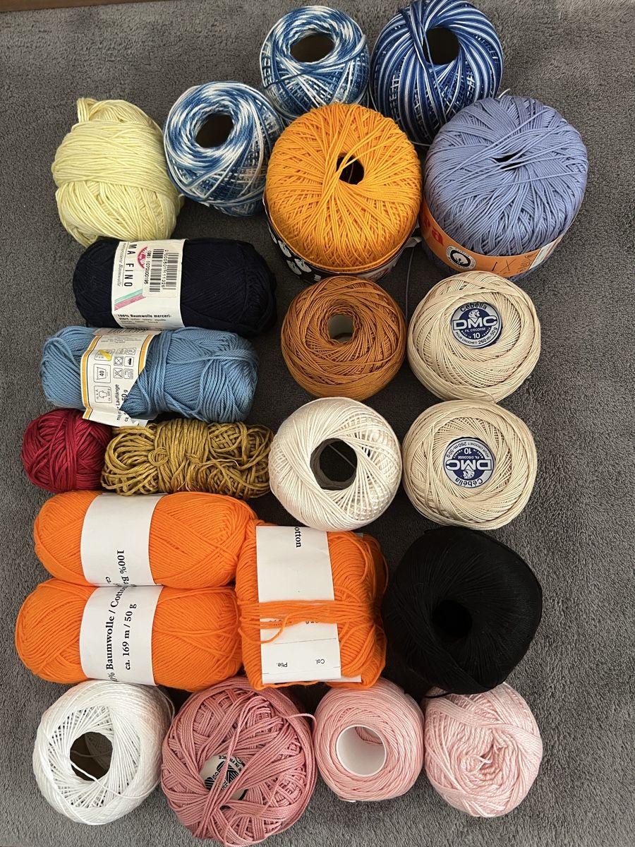 Cordelettes & Fils: Baumwolle Garn diverse Dicke /Farben – Neuf (Voir description) à Hochdorf par la_nationale