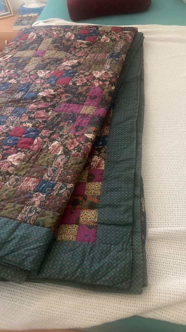 Decken: Patchwork Decke/Bettüberwurf,made in India – Gebraucht aus Watt von Amalin0 1