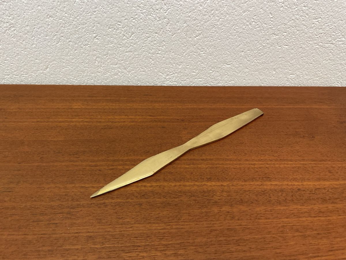 Altro materiale per ufficio: Vintage Messing Brieföffner mid century Messingbrieföffner – Usato da Zürich venduto da Vintagewiesel 4