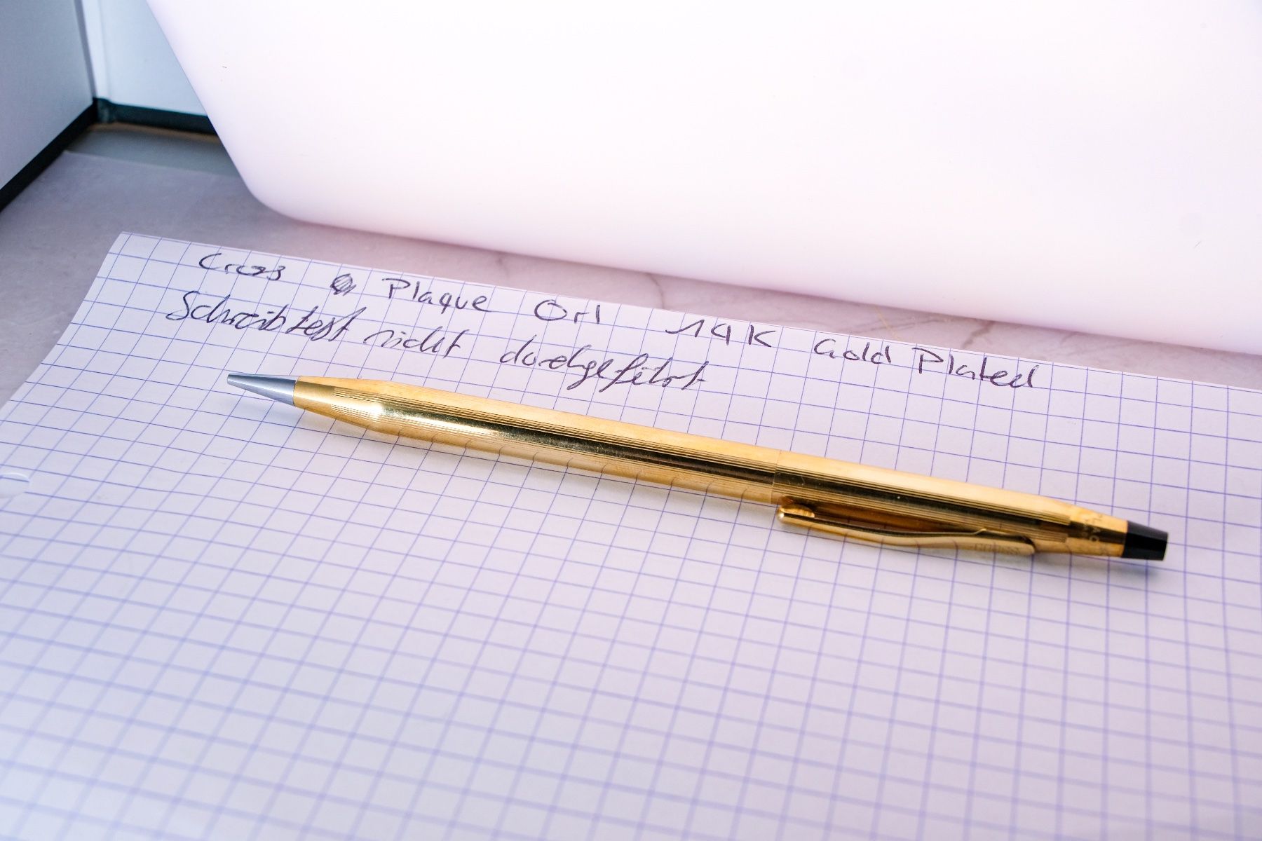 Bleistifte, Farbstifte & Kreide: Cross Minenbleistift Gold Plated – Defekt aus Fribourg von wat_2cff 3