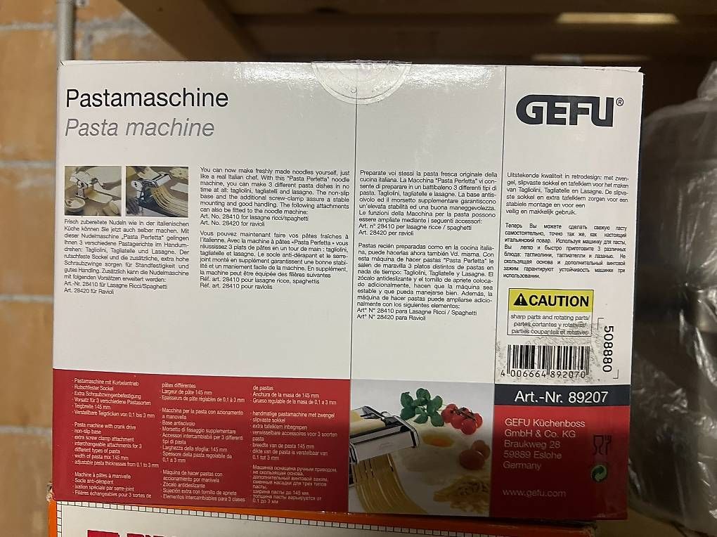 Elettrodomestici da cucina: GEFU Pasta Perfetta Pastamaschine – Nuovo e nell'imballaggio originale da Seuzach venduto da juerg.harder 2
