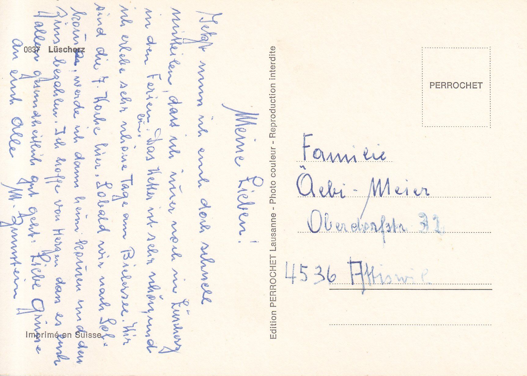 Ansichtskarten: Lüscherz ca. 1970 – Gebraucht aus Bürglen TG von StampGraf 1