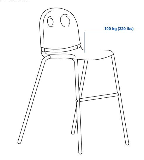 Ikea Hochstühle: IKEA VILDGAS Chaise junior - Kindstuhl – Neu und originalverpackt aus Riddes von IKEA_Riddes 3