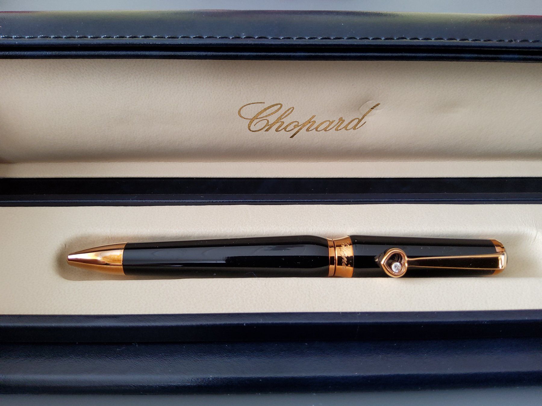 Penna & Evidenziatori: Chopard Kugelschreiber Happy Diamond – Nuovo e nell'imballaggio originale da Bubendorf venduto da Faxe600
