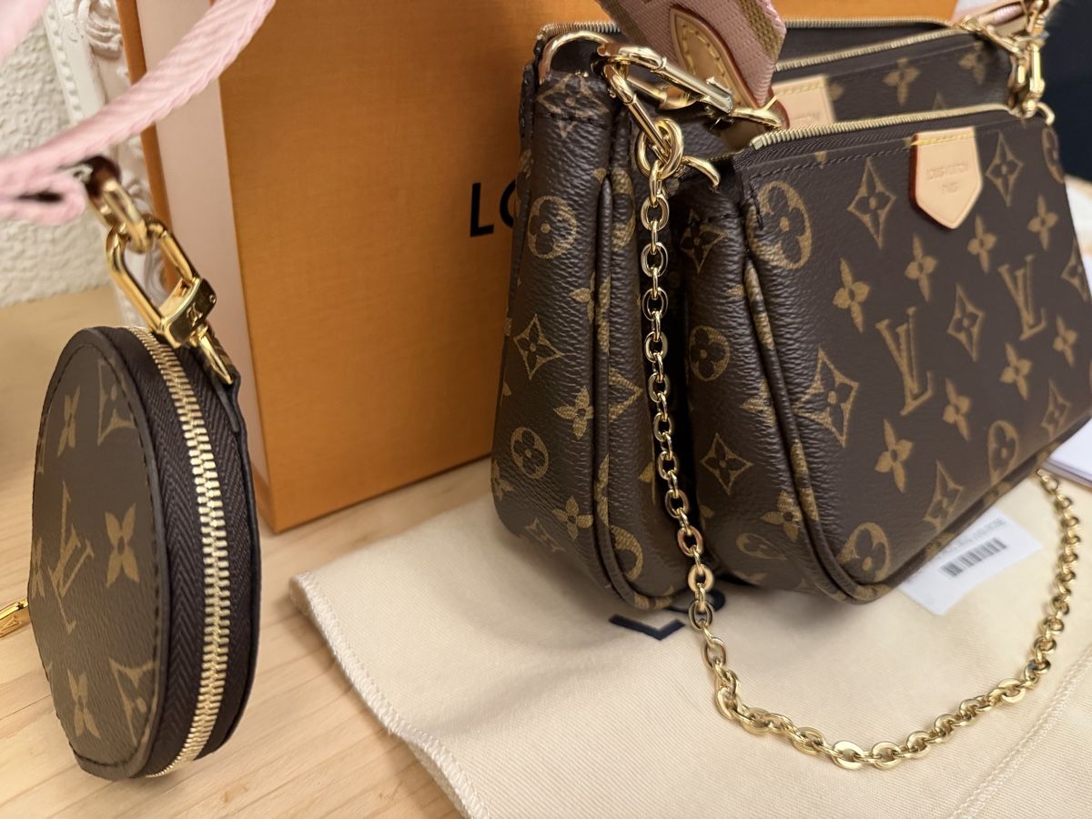 Louis Vuitton Taschen für Damen: Louis Vuitton Multi Pochette Accessoires MPA Rosa NEU – Neu (gemäss Beschreibung) aus Hirschthal von GR7000 2