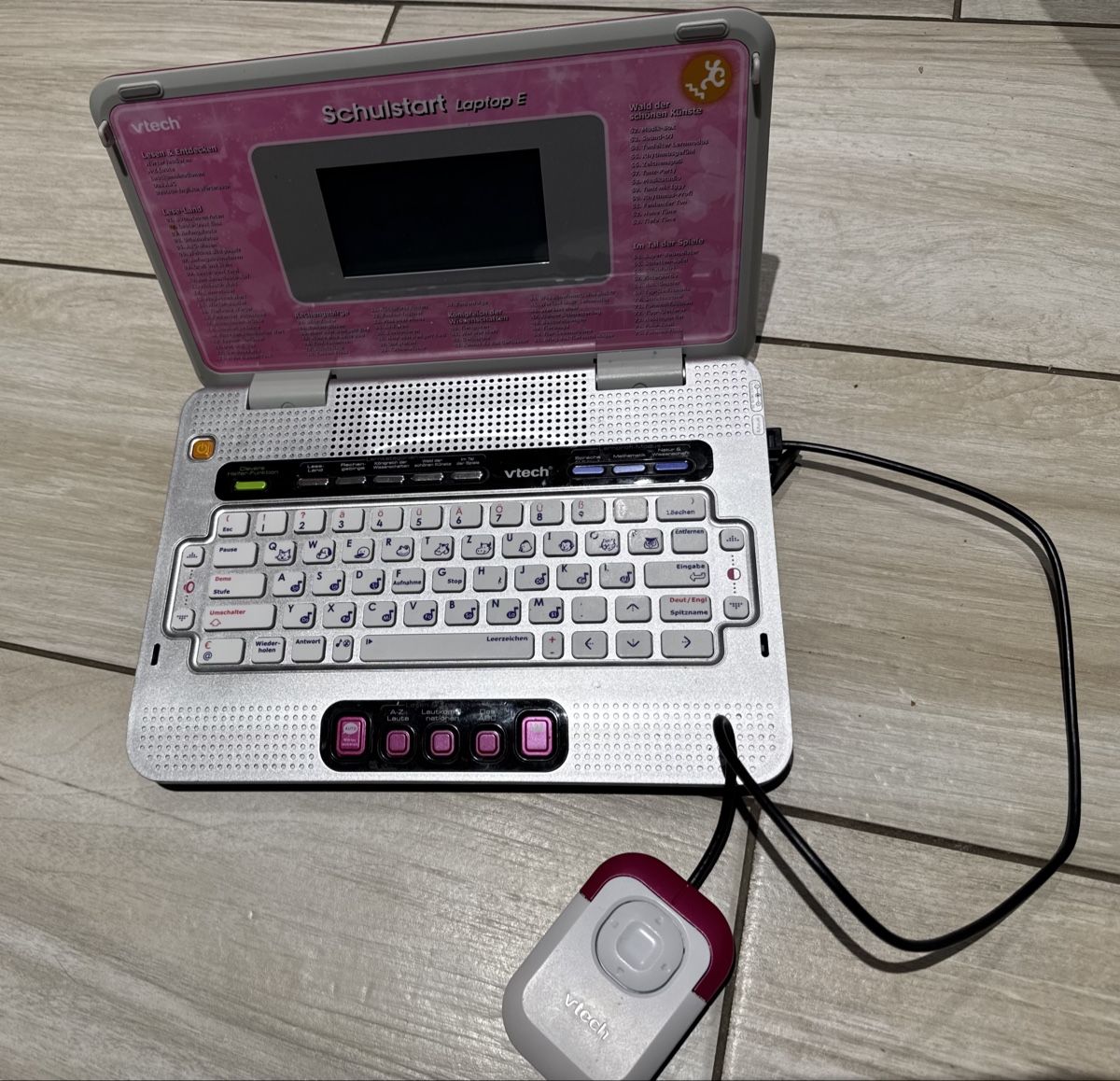 Vtech Giocattoli: Lerncomputer Vtech Schulstart Laptop E rosa gebraucht – Usato da Dittingen venduto da Estrella46 1