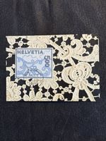 Carte postale rare: timbre Helvetia 500 St. Gallen 2000!