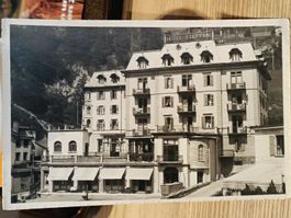 Echt Photo Karte / Davos - Hotel Steffani Ausgabe ca. 1925