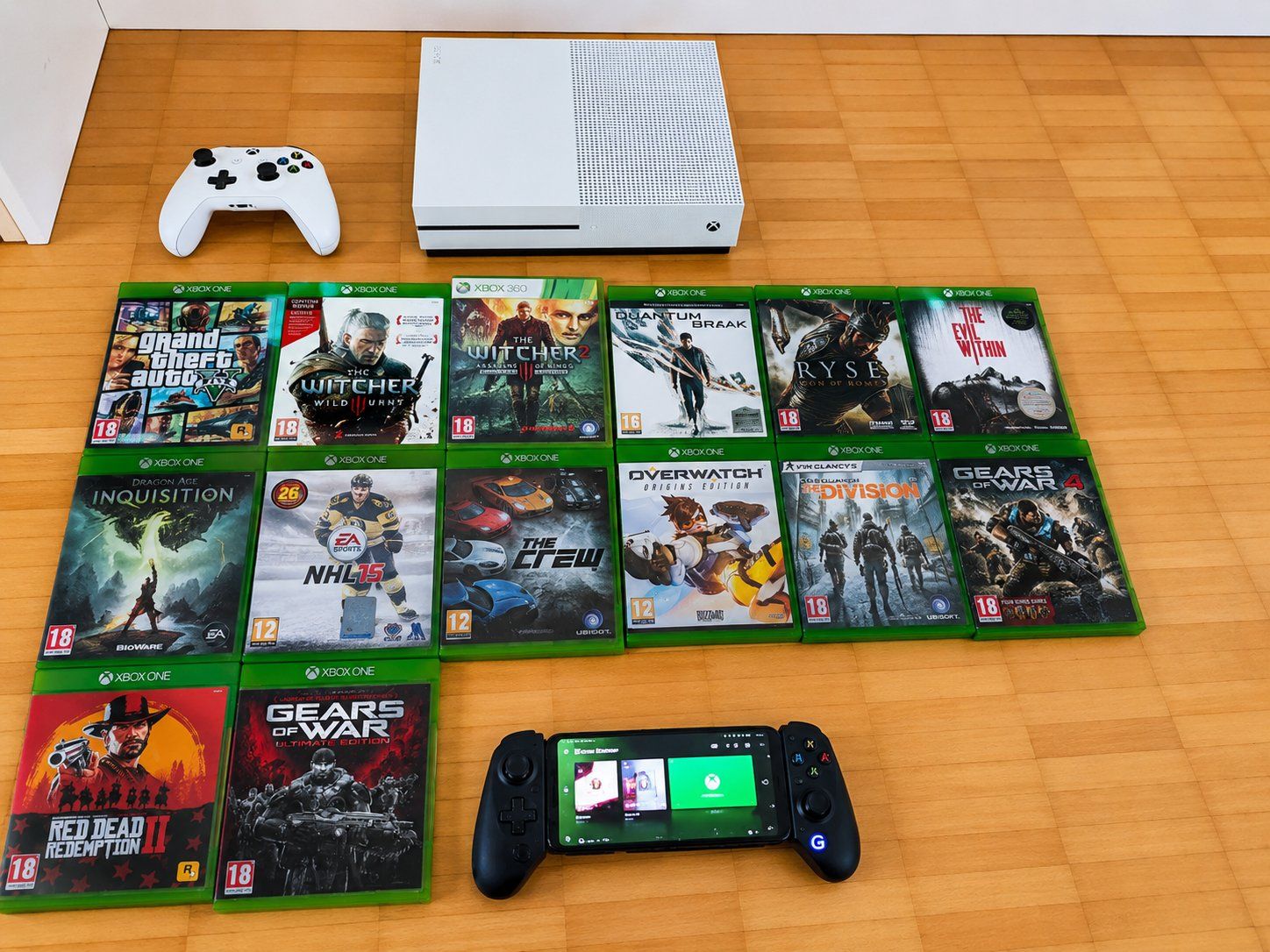 Microsoft Console: Microsoft Xbox One S 1TB + GameSir G8 Plus + 14 Spiele – Usato da Suhr venduto da DarthVader666 1