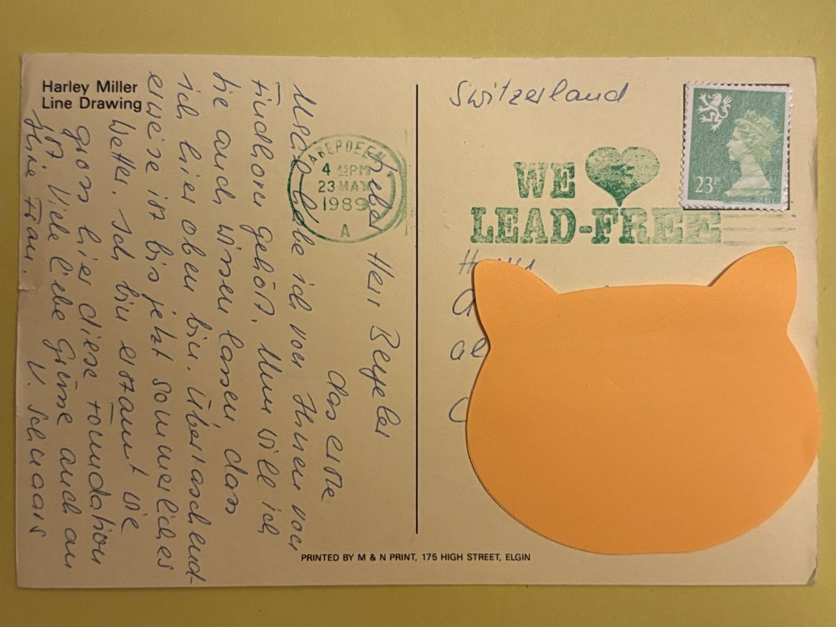 Cartoline postali: AK mit Kunst von Harley Miller – Usato da Rümlang venduto da Kartenpost1 1