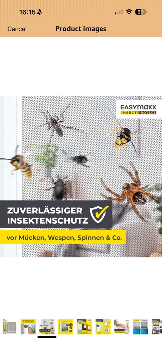 Finestre: Easymaxx Insect Protect Window Screen New 40-60cm White 5 – Nuovo (secondo la descrizione) da Zürich venduto da ironmanx 4