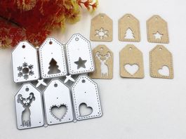 GESCHENKANHÄNGER 6-TEILIG STANZSCHABLONE