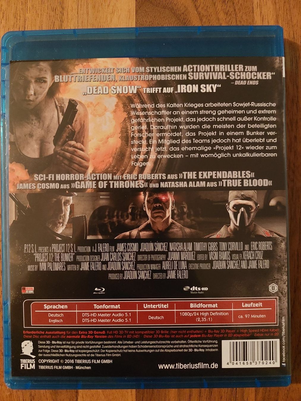 Tutti i DVDs: Blu Ray 3D & 2D - Projekt 12: Der Bunker – Usato da Rheinfelden venduto da FilmAuktion 1