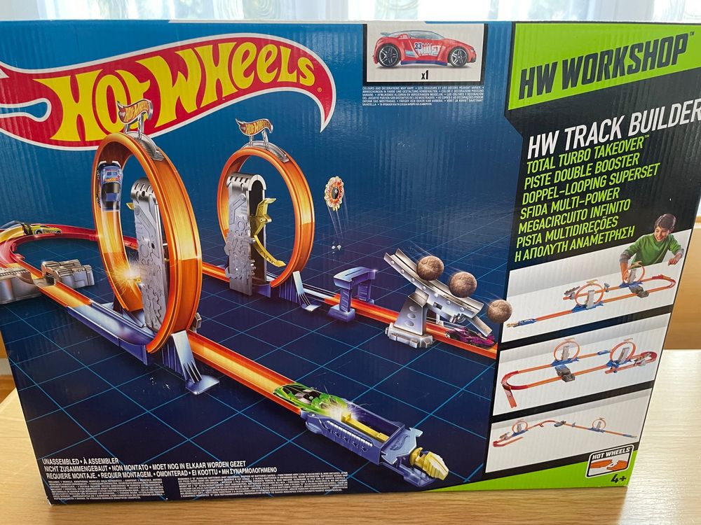 Hot Wheels Track Builder Total Turbo Takeover Spielset (Gebraucht) in
