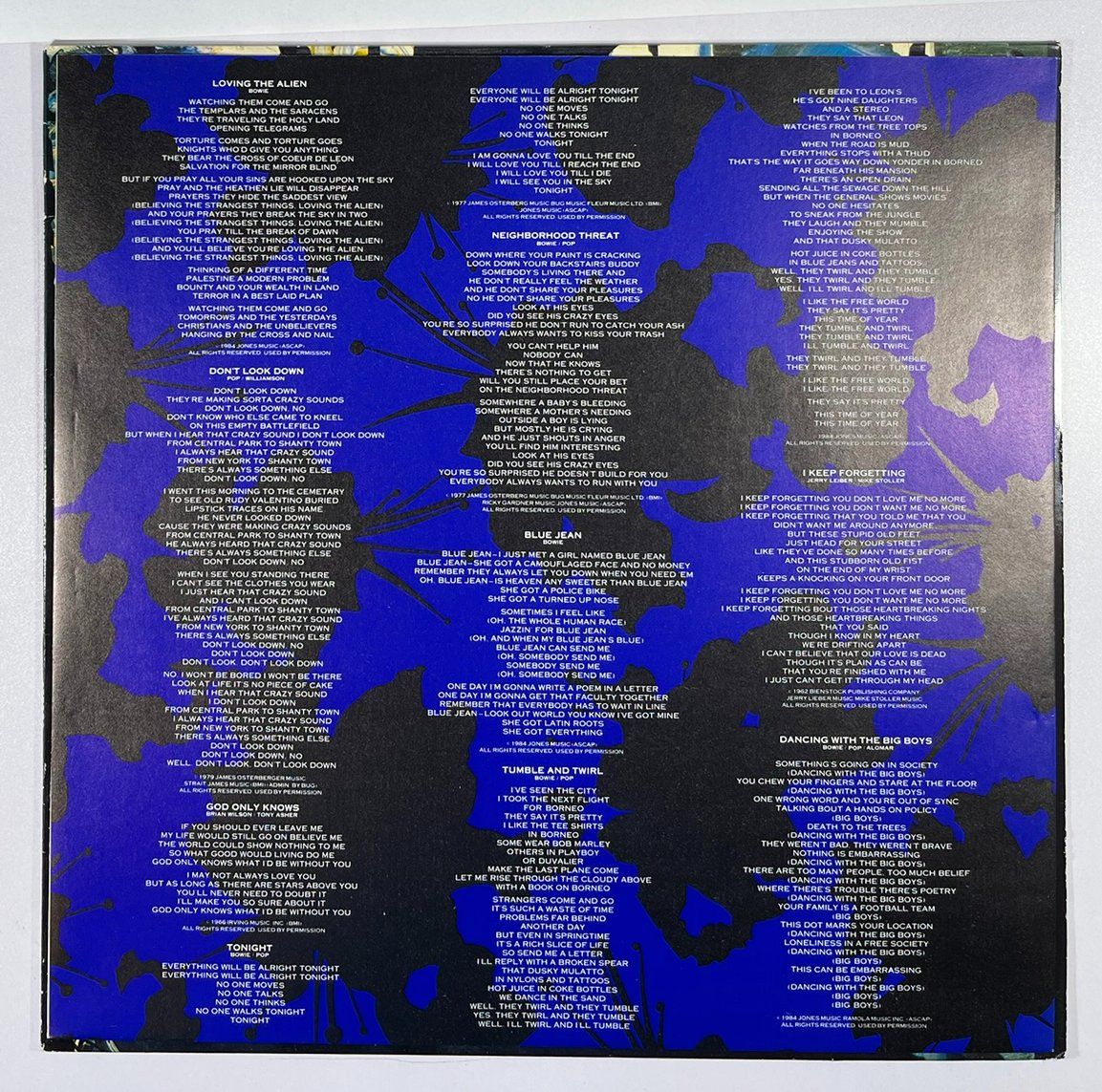 Schallplatten: LP: DAVID BOWIE - Tonight (1984) – Gebraucht aus Frenkendorf von Yard-Sale-2000 3