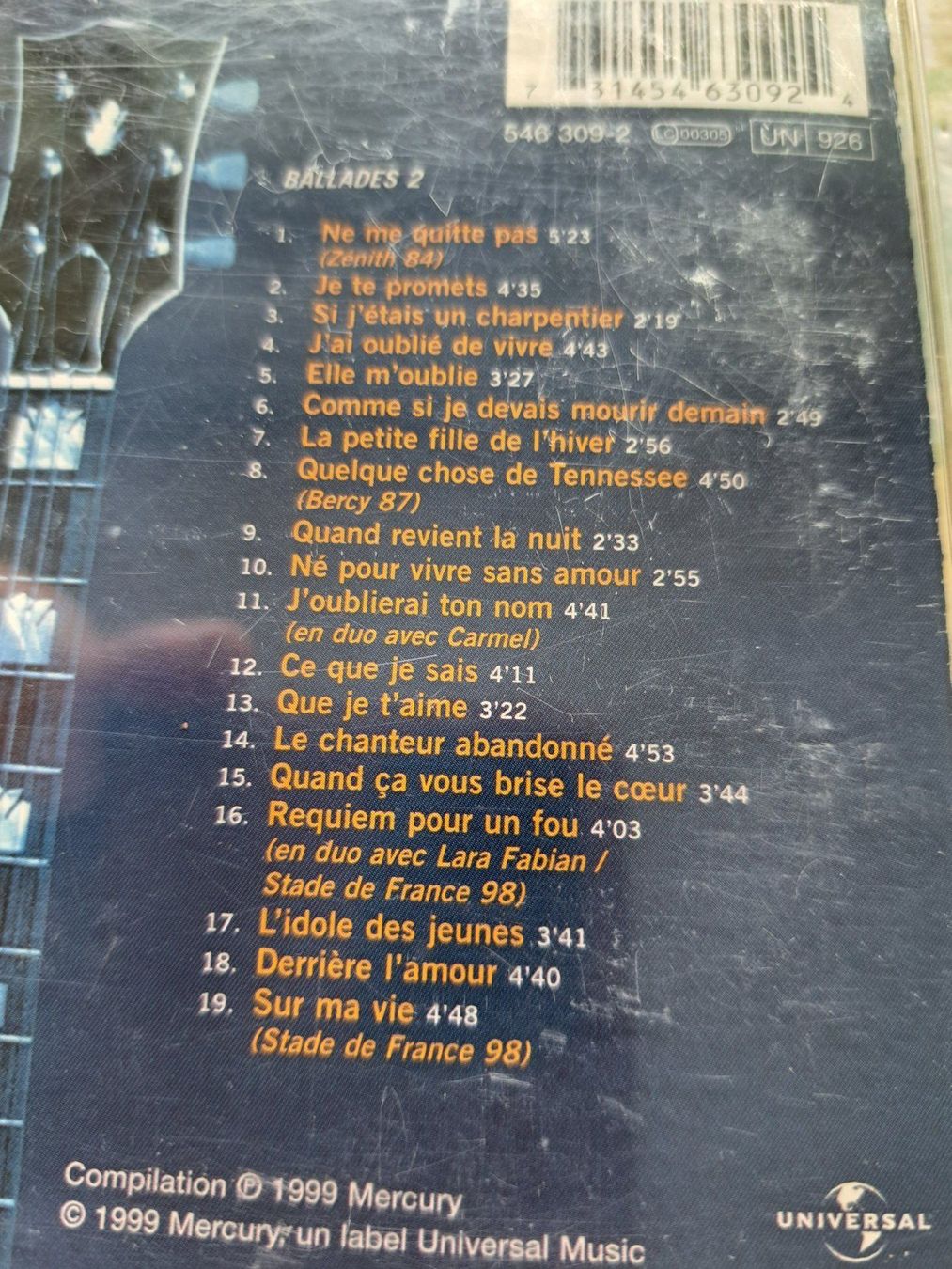 CD: Cd Johnny Hallyday - Ballades 2 Cds  – Usato da Pully venduto da bro_n52j 2