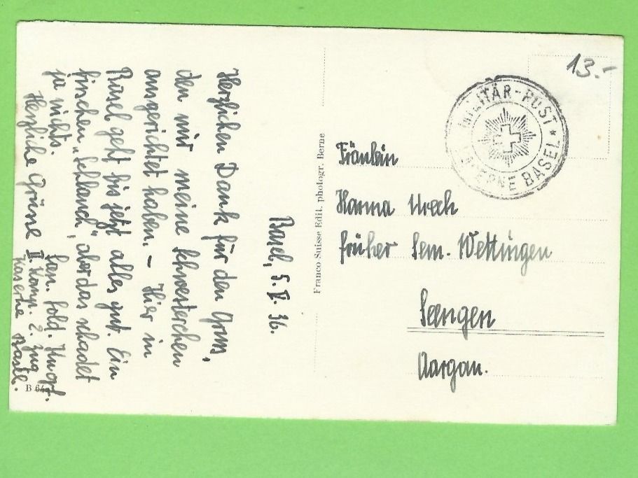 Cartoline postali: Basel Kaserne – Usato da Zürich venduto da t24_de 1