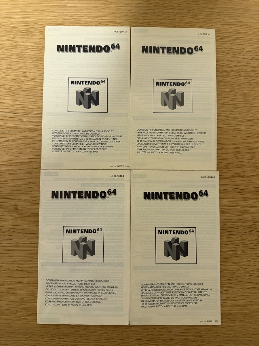 Nintendo Console: Nintendo 64 Set Konsole 4 Controller 3 Spiele mit Adapter – Usato da Rombach venduto da delta_digi44 5