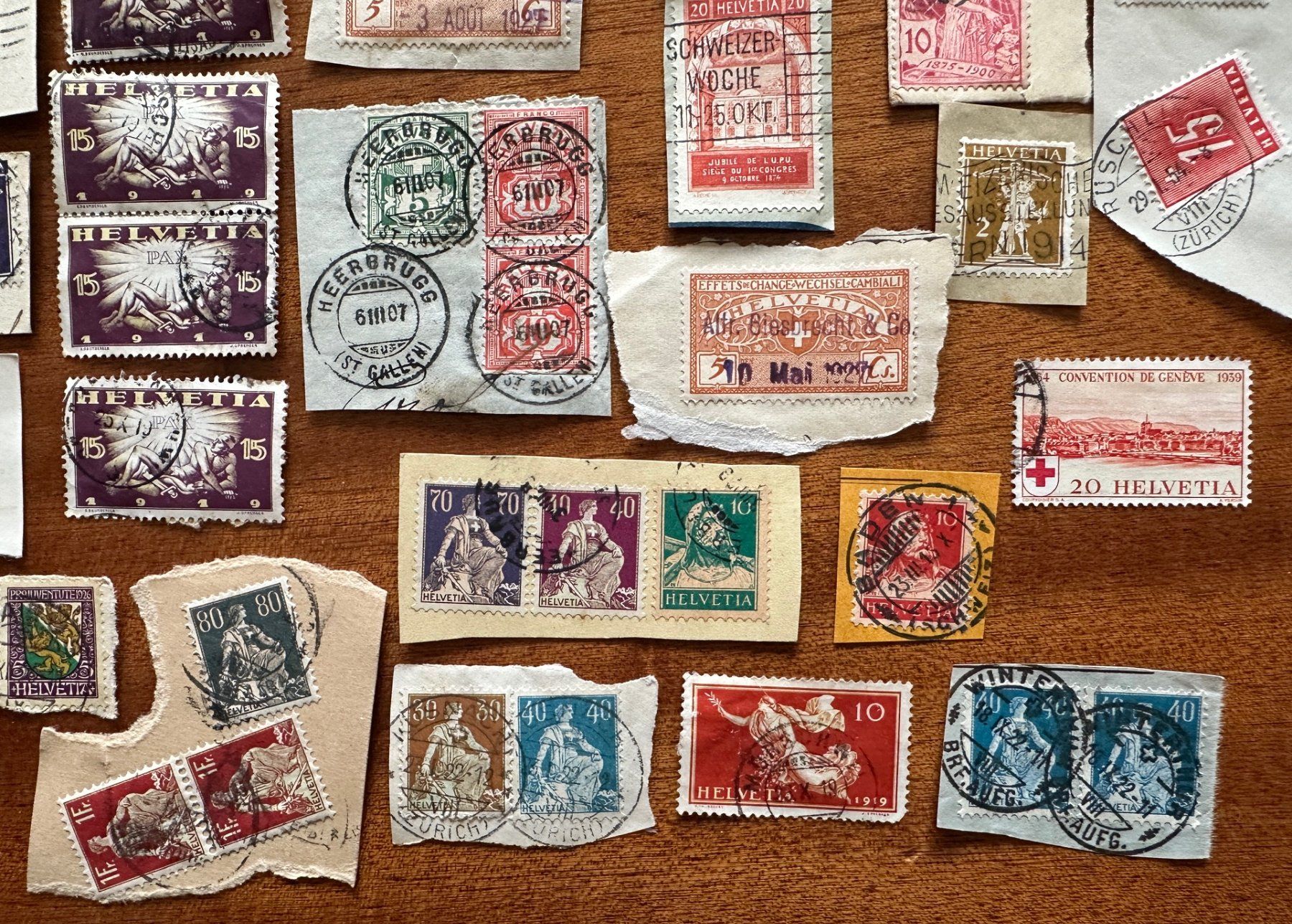 Tutti i francobolli: Schweiz ca. 1880 bis 1930, mit 4er-Block – Nuovo (secondo la descrizione) da Weesen venduto da Sombrero22 8