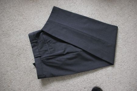 Stoffhose für Herren Hugo Boss grau klassisch 46
