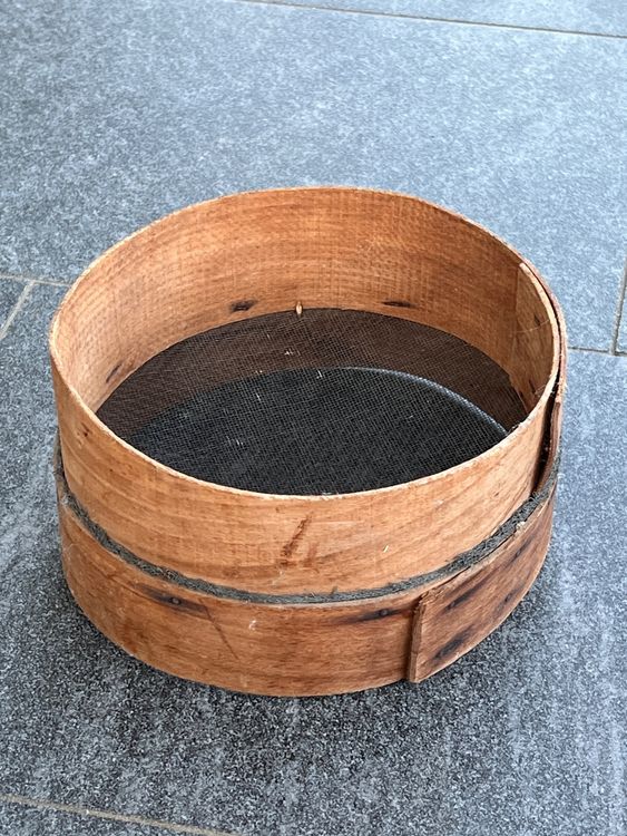 Beavorty Mehlsieb Aus Massivholz Rundes Feines Sieb 26cm Für Backen Und Puderzucker