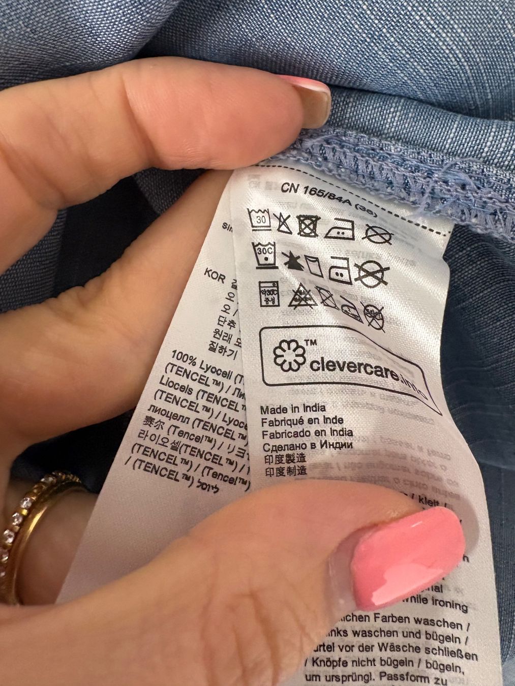 Esprit Vestiti: Esprit Blusenkleid Denim Kleid Gr. 36 Bindegürtel Lyocell – Nuovo (secondo la descrizione) da Regensdorf venduto da secondchancefashion 5