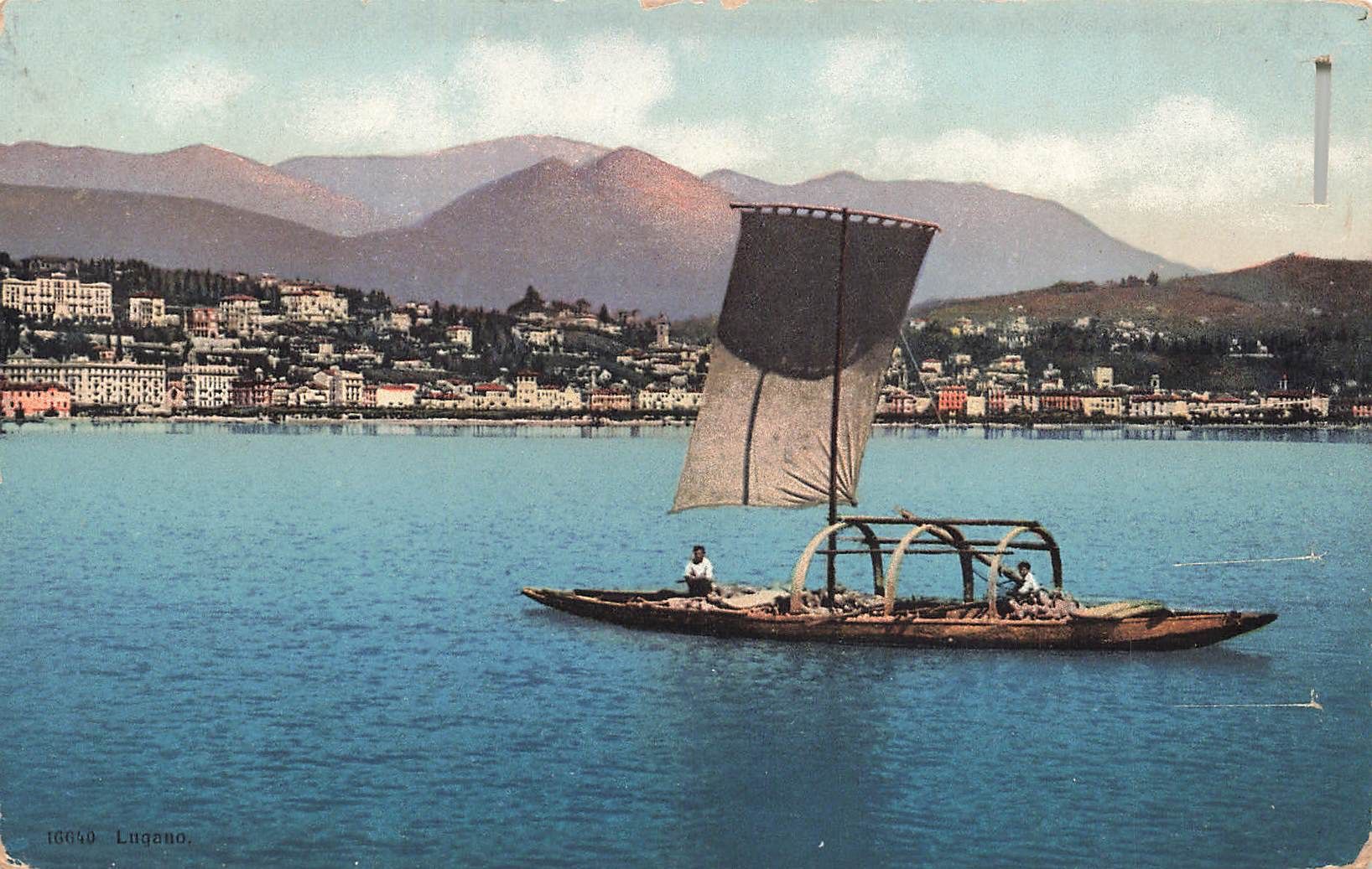 Cartoline postali: Lugano boot schiff – Usato da Biasca venduto da Blenio71