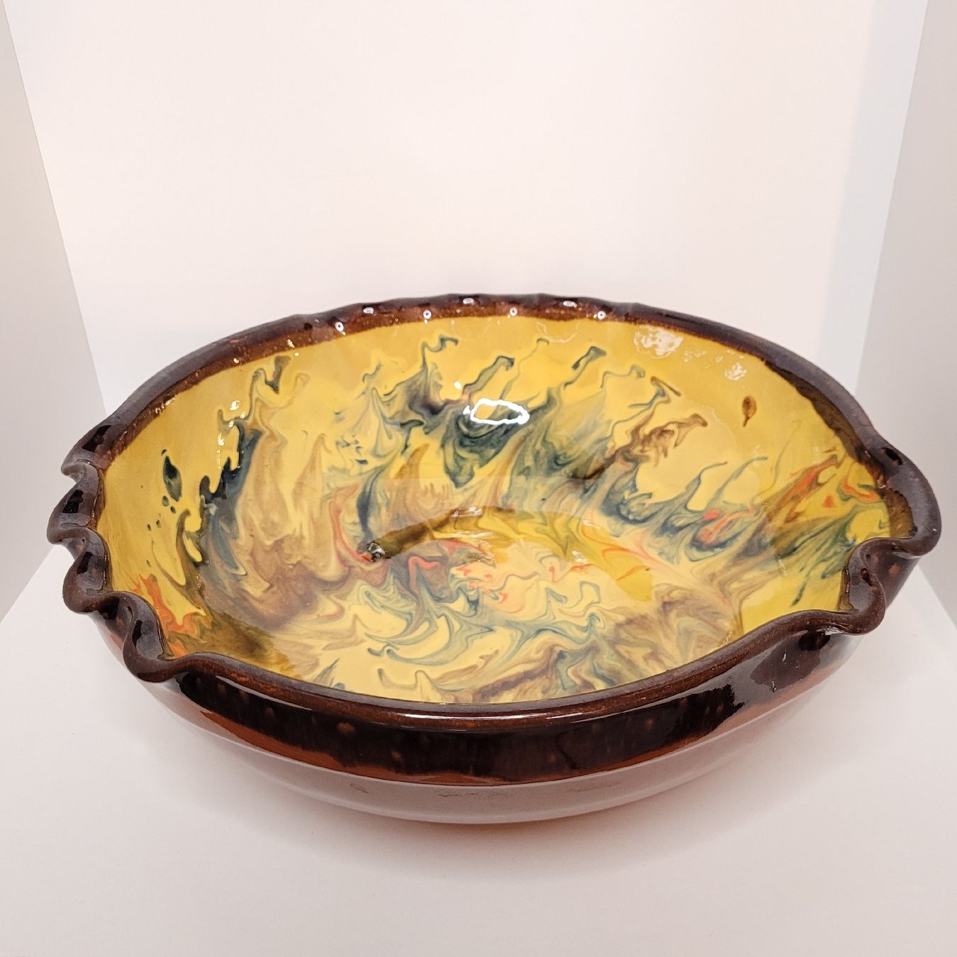 Piatti di portata: Superbe plat en terre cuite – Usato da Rocourt venduto da PapyCH