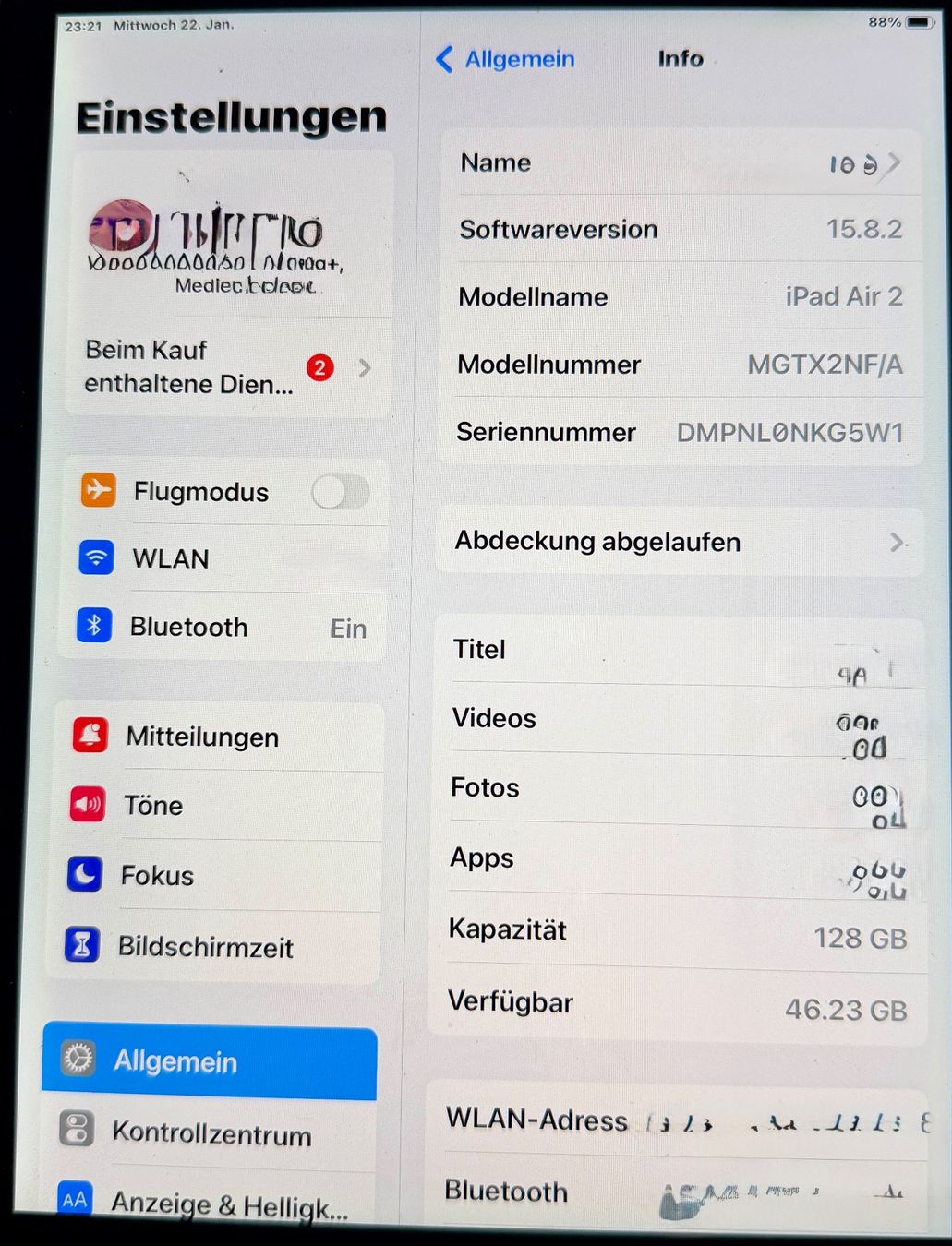 Apple Tablet PC: iPaad Air 2 – Gebraucht aus Zürich von volapyk 3