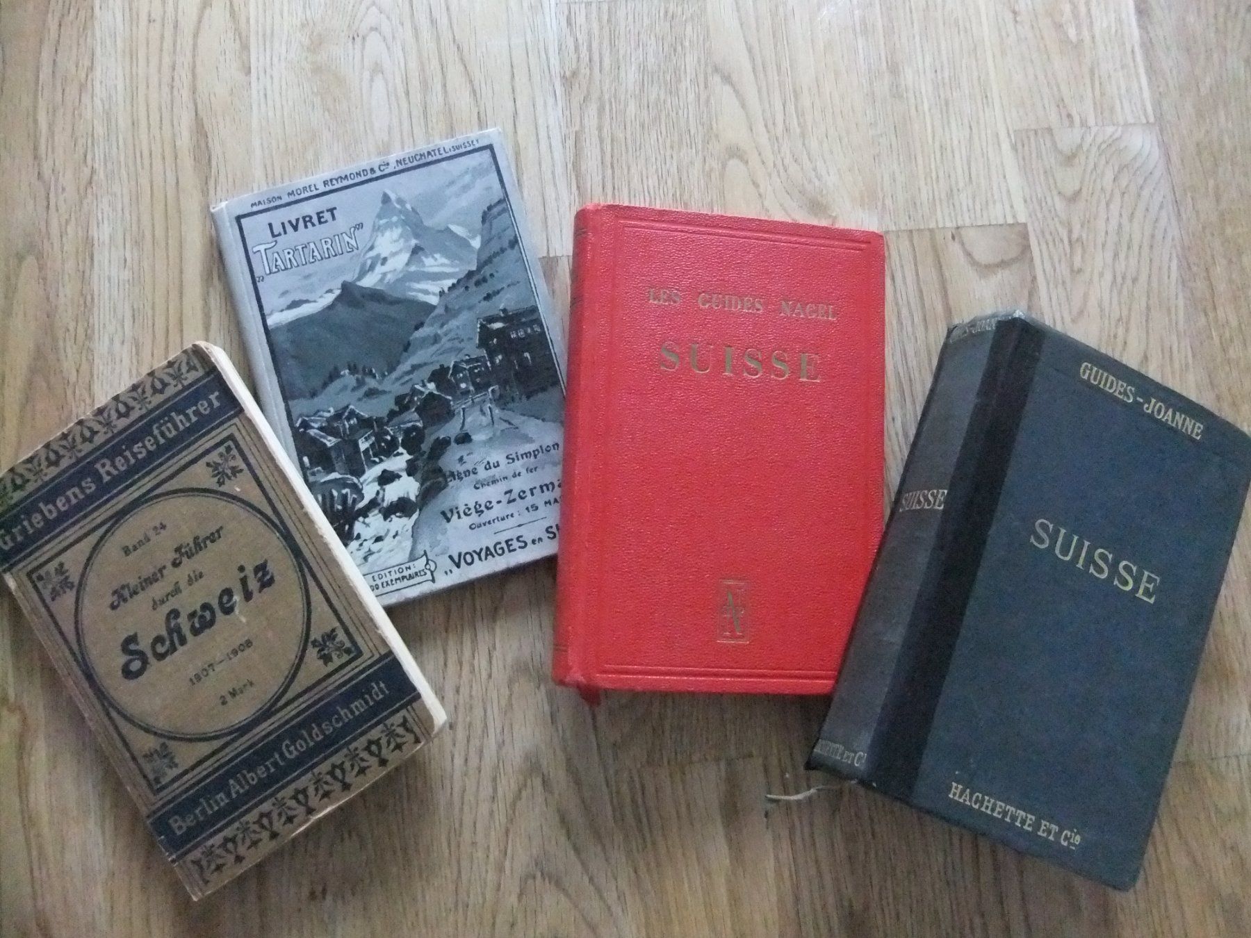 Libri: 3 antike Reiseführer Schweiz – Usato da St. Niklaus VS venduto da wunschlos54