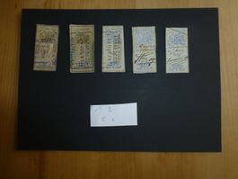 Frankreich, Fiscalmarken  ca. 1880- 1890