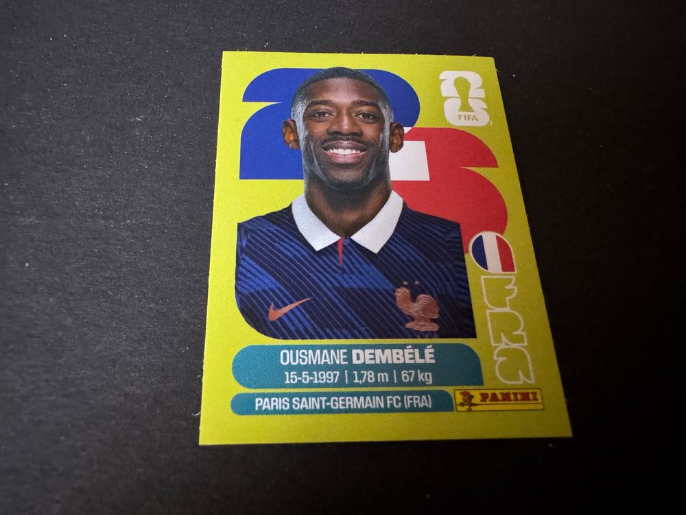 Panini Sticker FIFA 2026 Ousmane Dembélé Frankreich FRA 15 (Neu (gemäss ...