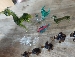 Glasfiguren Set 9 Tiere