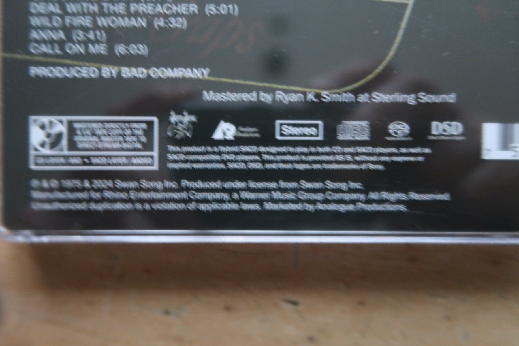 CDs: BAD COMPANY - STRAIGHT SHOOTER - SACD – Gebraucht aus Basel von Patiscat 3