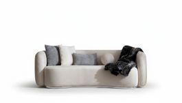 Wohnzimmer Sofa 3 Sitzer Designer Couch Polster Sofas Stoff