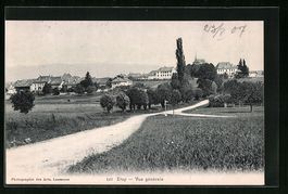 AK Etoy, Vue générale, 1907