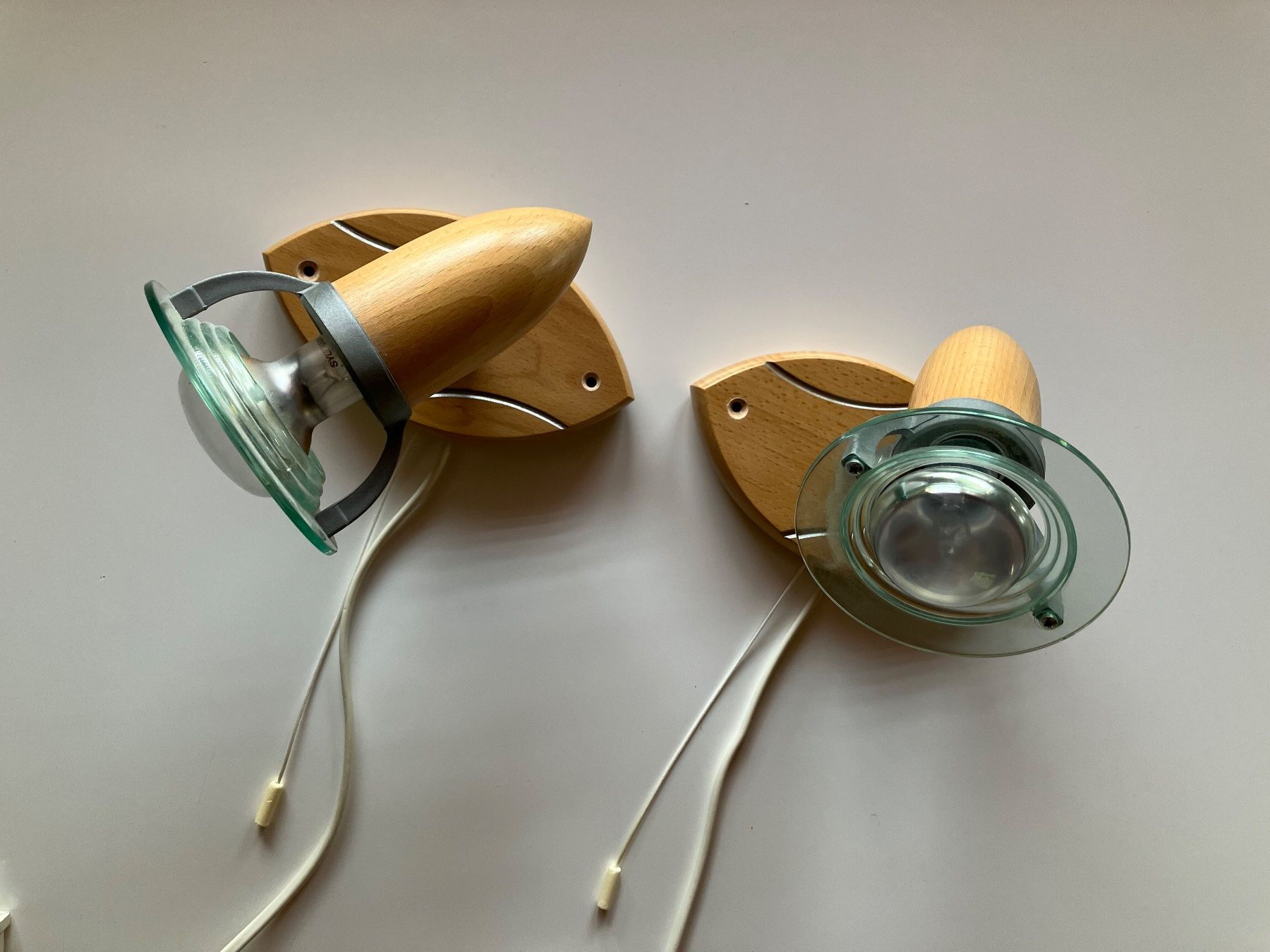 Lampen: Wandlampen Holz 2er Set – Gebraucht aus Rüti ZH von captnjohnny