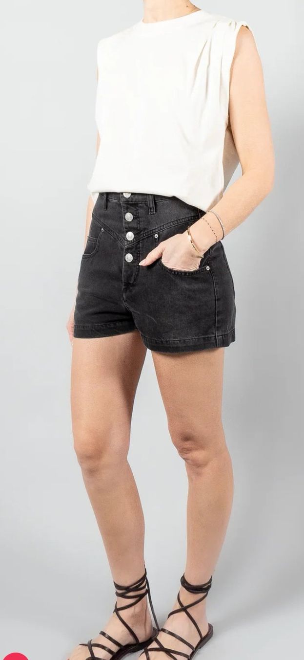 Isabel Marant Jeans: Isabel Marant Diroysr Short black denim 36 – Neu (gemäss Beschreibung) aus Fehraltorf von freeform2020 1